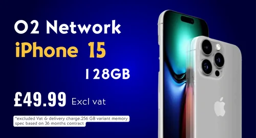 You are currently viewing O2 Network iPhone 15 128GB