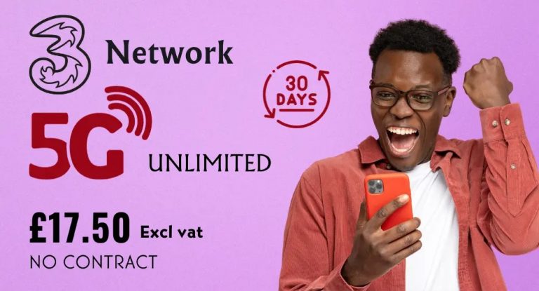 Read more about the article Three Network 5G unlimited 30 Days